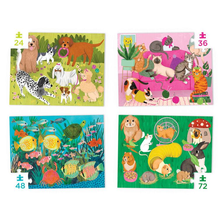 Hallmark Crocodile Creek Playful Pets Assorted Puzzles Set Of 4
