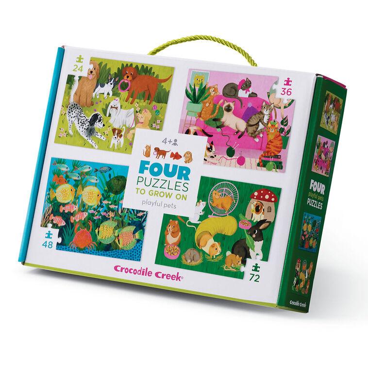 hallmark Crocodile Creek Playful Pets Assorted Puzzles Set of 4