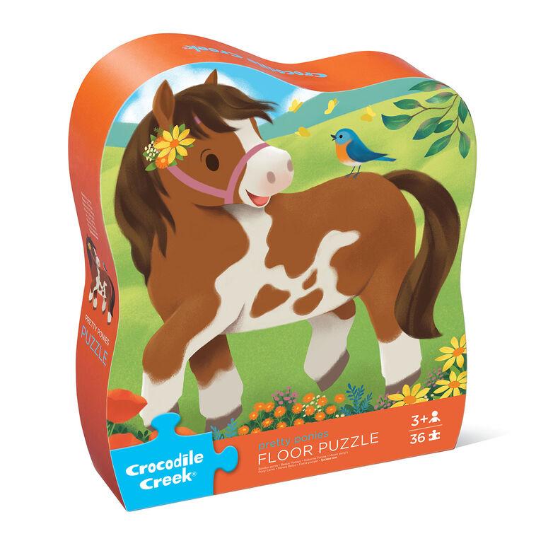 hallmark Crocodile Creek Pretty Ponies 36-Piece Floor Puzzle