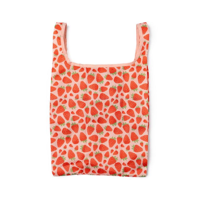 Hallmark Crush Strawberry Print Convertible Crossbody Shopping Bag