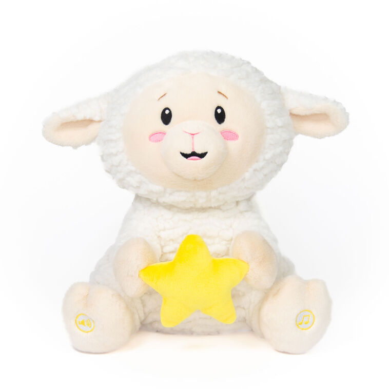 hallmark Cuddle Barn Twinkling Levi Light-Up Musical Lamb Plush Toy 11"
