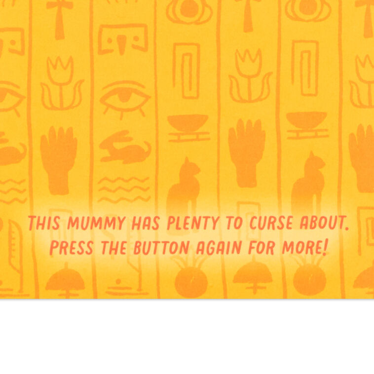 Hallmark Cursing Mummy Funny Halloween Card With Sound