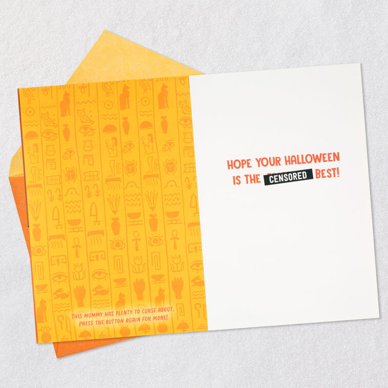 Hallmark Cursing Mummy Funny Halloween Card With Sound
