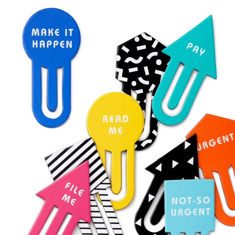 Hallmark Cute And Colorful Assorted Jumbo Paper Clips Set Of 12