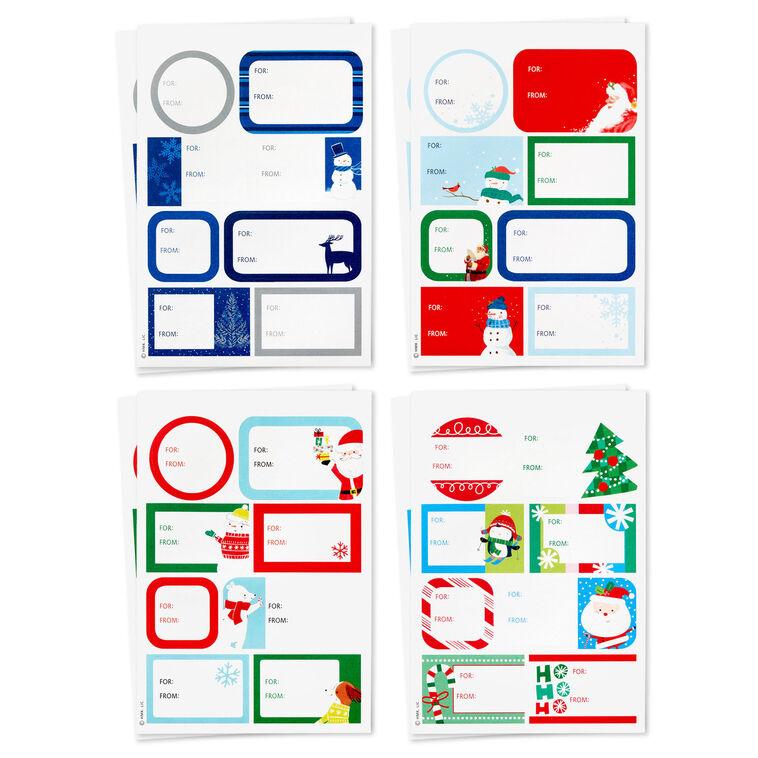 Hallmark Cute And Colorful Christmas Gift Tag Kit Set Of 80