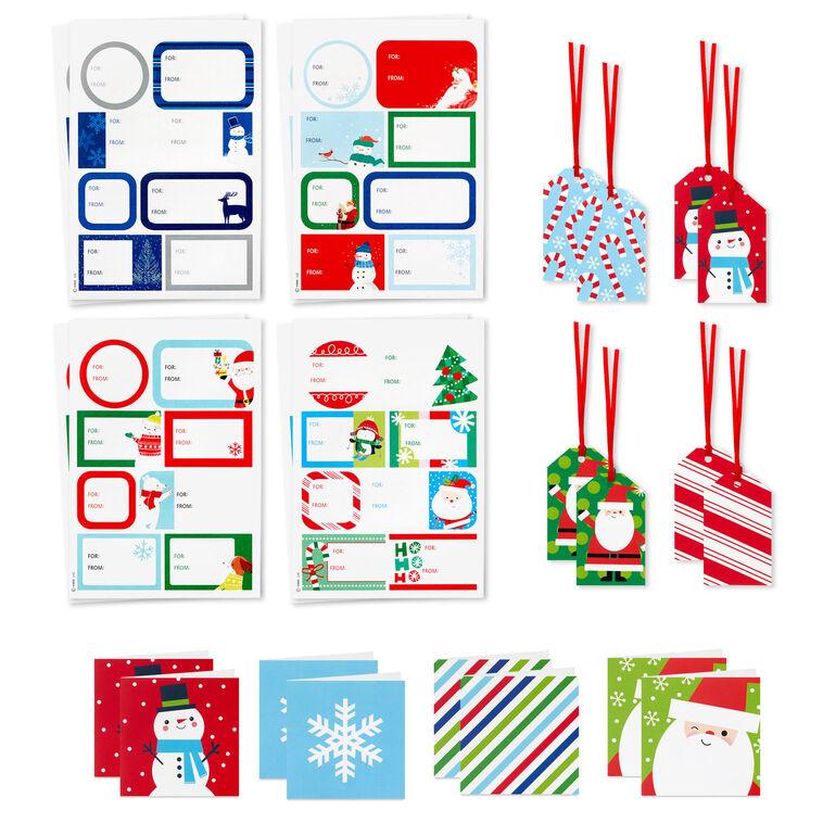 hallmark Cute and Colorful Christmas Gift Tag Kit Set of 80