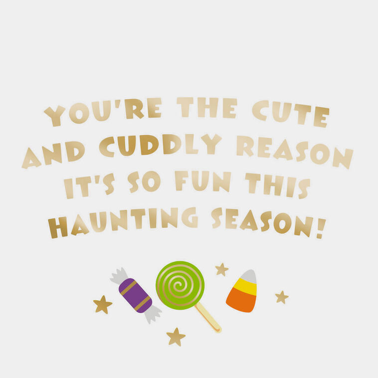 Hallmark Cute And Cuddly Ghost Baby's First Halloween Card