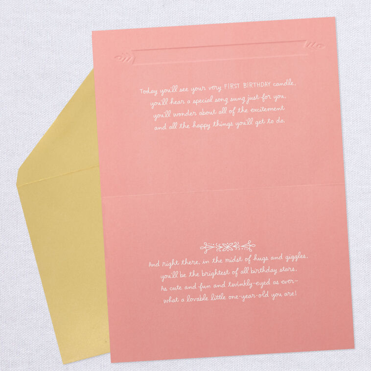Hallmark Cute Bear Blessed And Loved First Birthday Card
