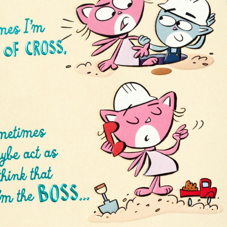 Hallmark Cute Cat Couple Cartoon Birthday Card For Husband