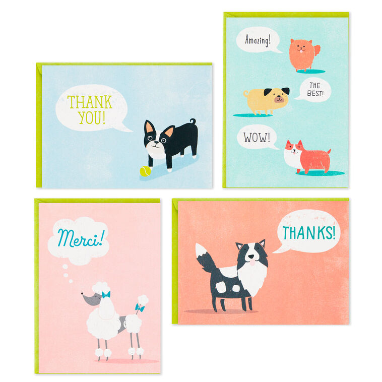 Hallmark Cute Dogs Assortment Blank Thank-You Notes Pack Of 48