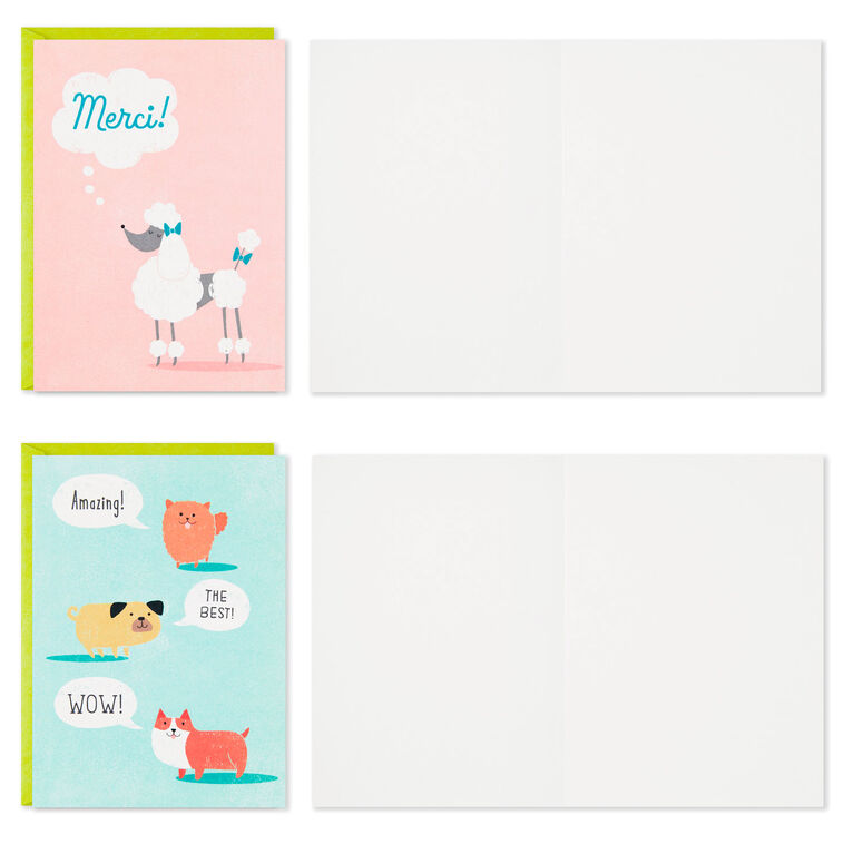 Hallmark Cute Dogs Assortment Blank Thank-You Notes Pack Of 48