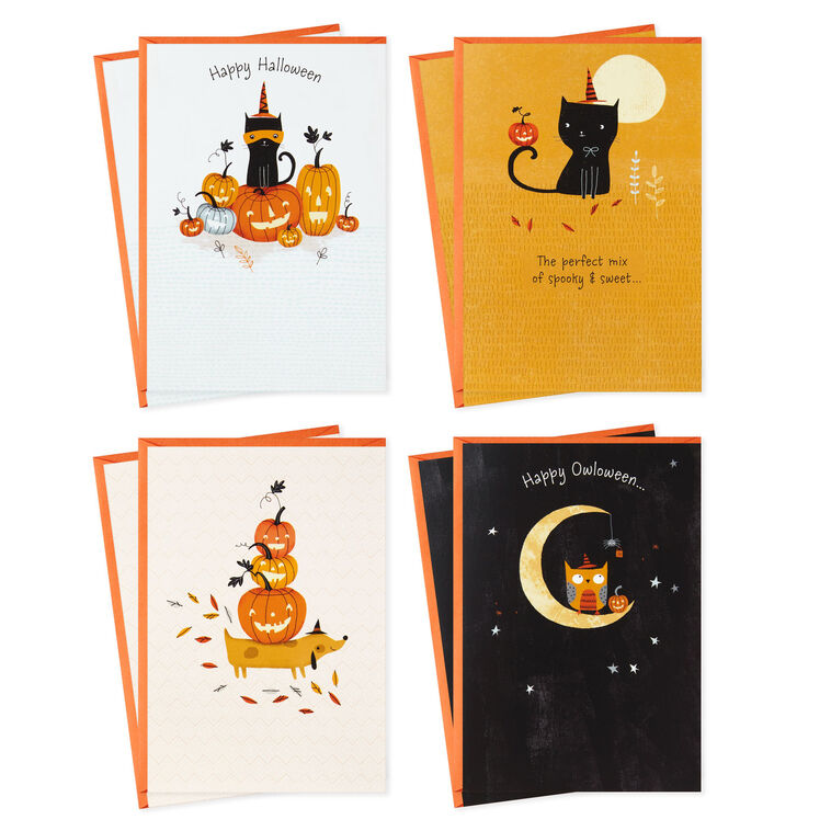 hallmark Cute Halloween Icons Assorted Halloween Cards Pack of 8
