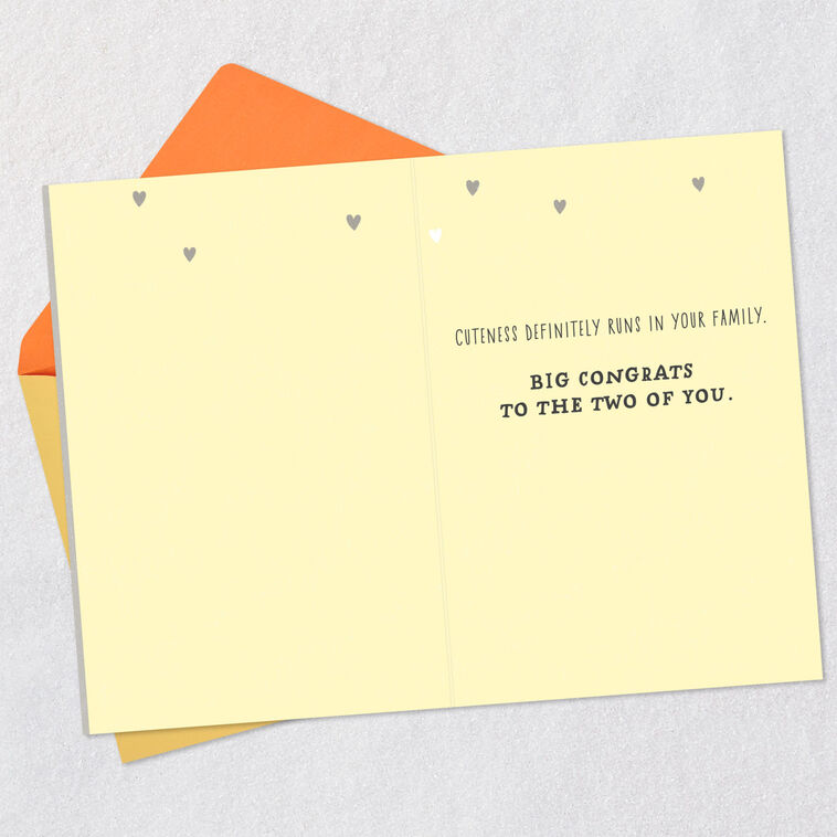 Hallmark Cuteness Runs In Your Family Pregnancy Congratulations Card