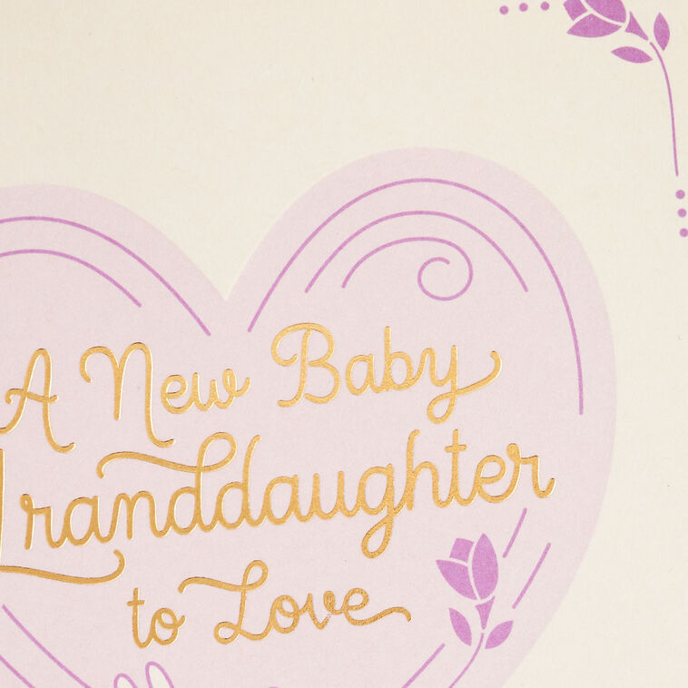 Hallmark Darling Girl New Baby Card For Granddaughter