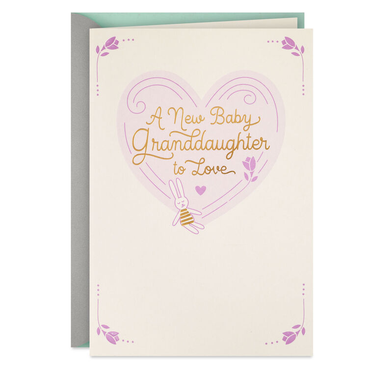 hallmark Darling Girl New Baby Card for Granddaughter