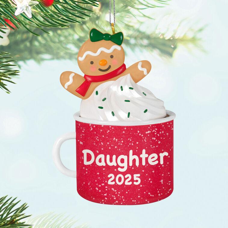 Hallmark Daughter Gingerbread Girl In Mug 2025 Ornament
