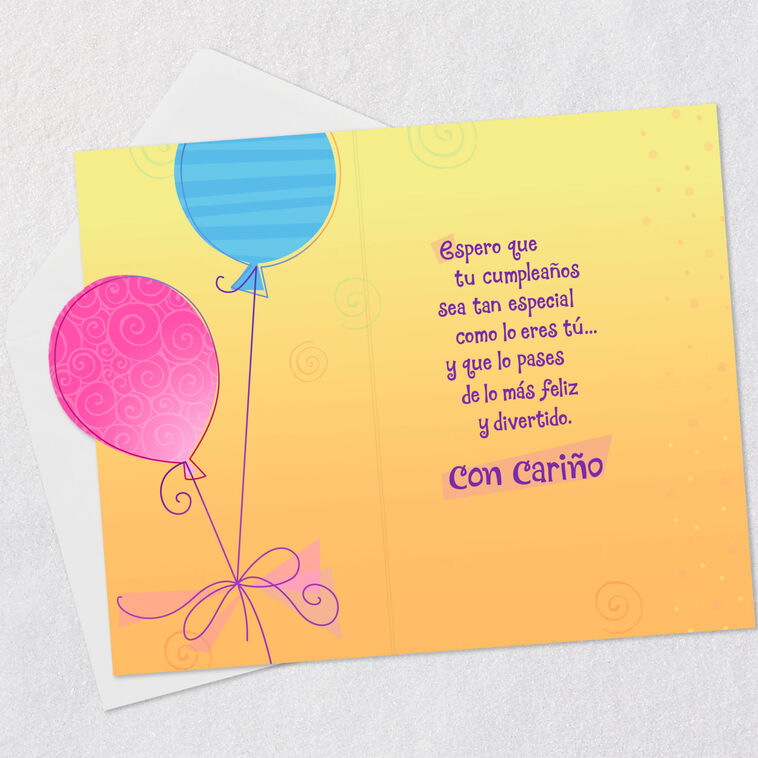 Hallmark Day As Special As You Are Spanish-Language Birthday Card