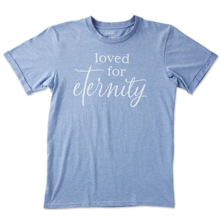 hallmark DaySpring Loved for Eternity Heather Slate T-Shirt