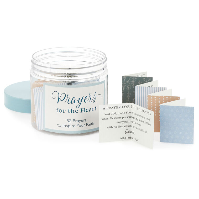 Hallmark DaySpring Prayers For The Heart Jar With 52 Prayer Cards