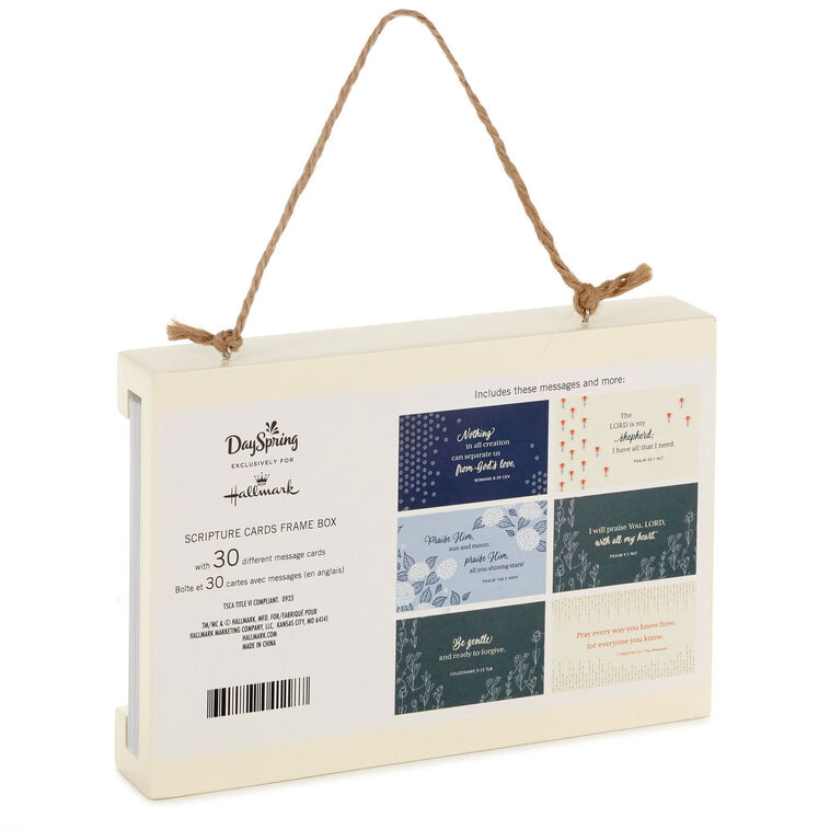 Hallmark DaySpring Words To Live By Scripture Cards In Frame Set Of 30