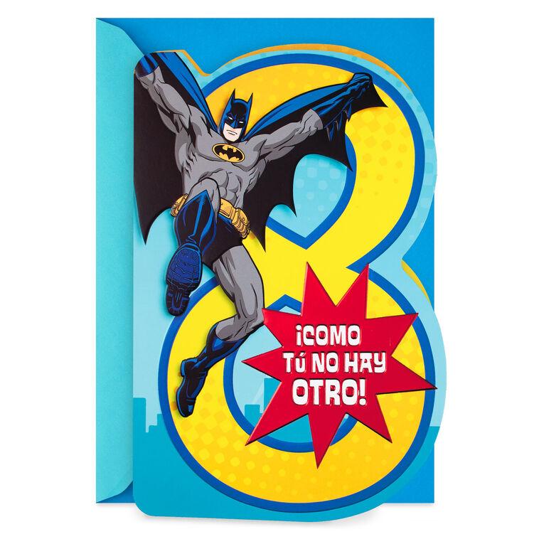 hallmark DC Comics™ Batman™ Spanish-Language 8th Birthday Card With Stickers