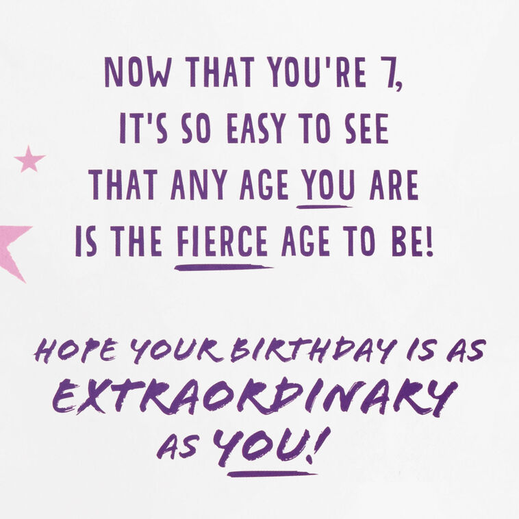 Hallmark DC™ Wonder Woman™ You're Extraordinary Musical 7th Birthday Card