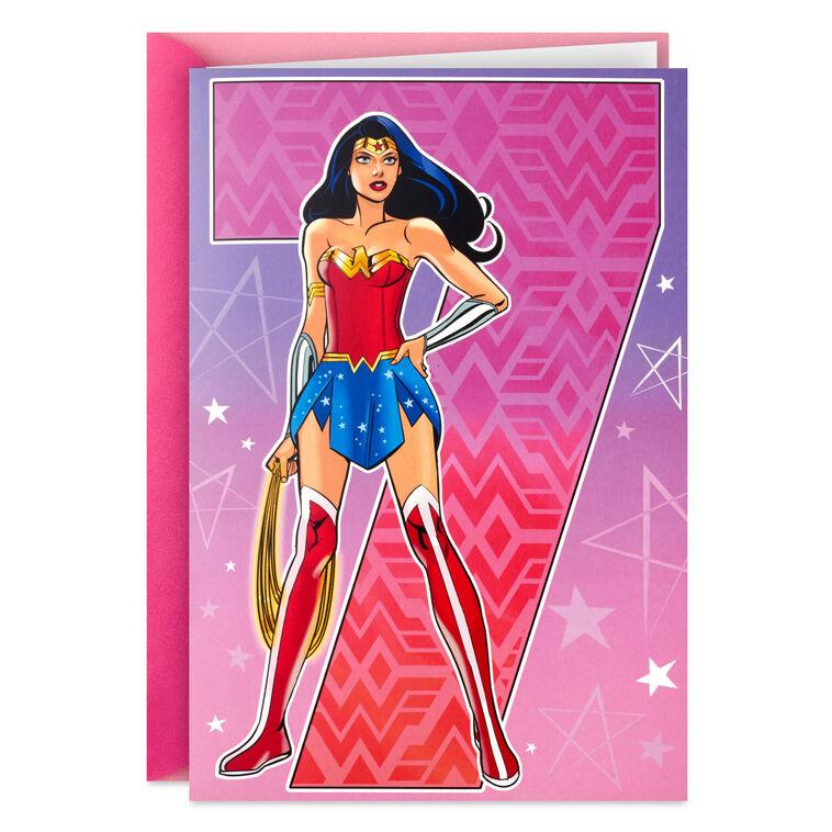 hallmark DC™ Wonder Woman™ You're Extraordinary Musical 7th Birthday Card