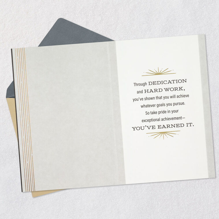 Hallmark Dedication And Hard Work Graduation Card For Doctorate