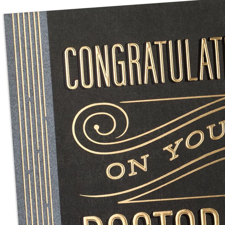 Hallmark Dedication And Hard Work Graduation Card For Doctorate