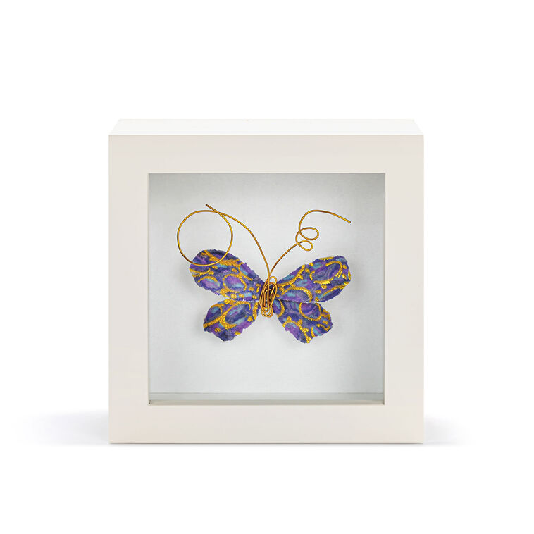 hallmark Demdaco Beautiful Soul Purple Butterfly Small Shadow Box Wall Decor 4"