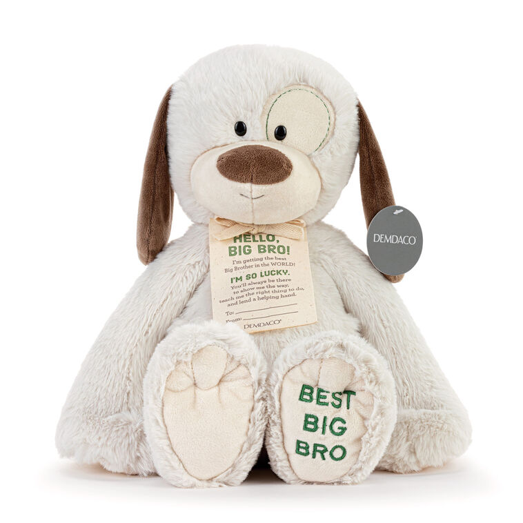 hallmark Demdaco Best Big Brother Dog Stuffed Animal 16"