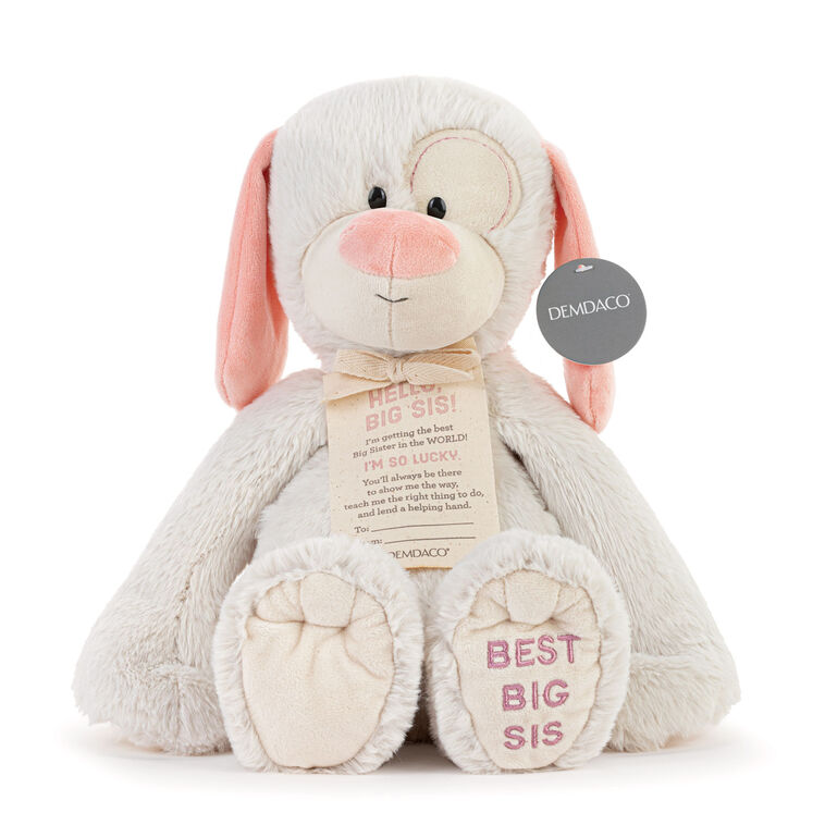 hallmark Demdaco Best Big Sister Dog Stuffed Animal 16"