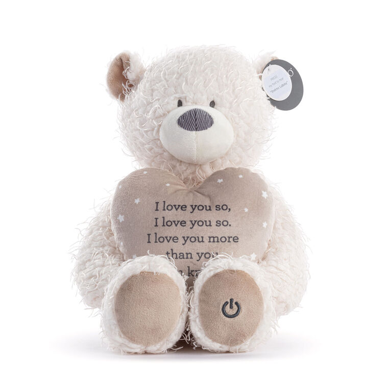 Hallmark Demdaco Brahms Lullaby Musical Bear Stuffed Animal 16"