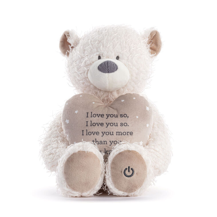 hallmark Demdaco Brahms Lullaby Musical Bear Stuffed Animal 16"