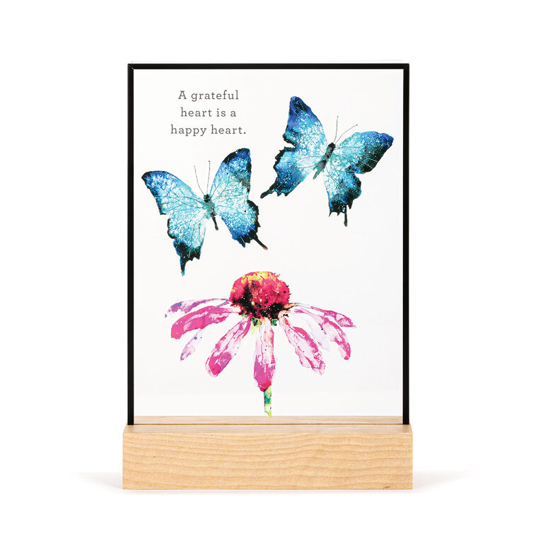 hallmark Demdaco Butterflies and Coneflower Large Suncatcher 7"