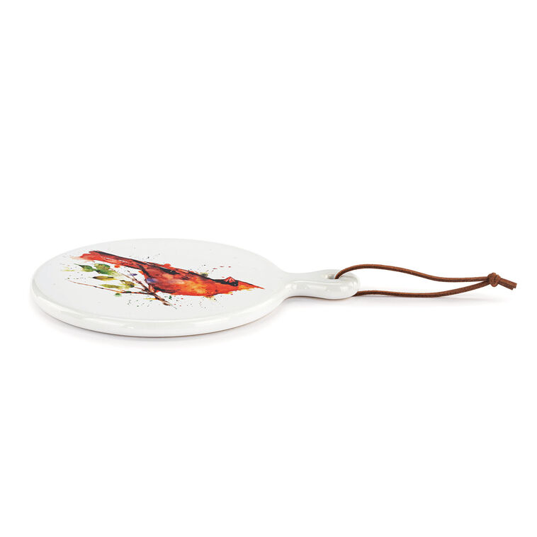 Hallmark Demdaco Cardinal Mini Ceramic Serving Board 6.5"