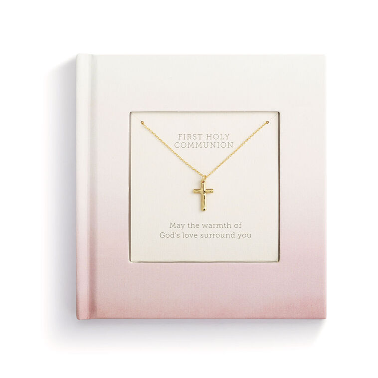 hallmark Demdaco First Communion Book and Necklace Set