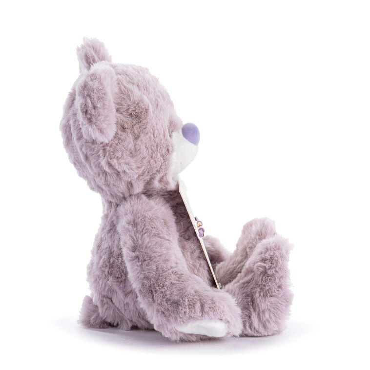 Hallmark Demdaco Friendship Lavender Plush Bear With Hearts Bracelet
