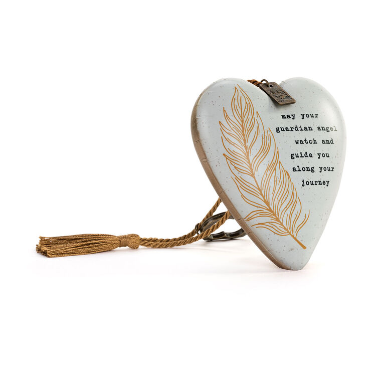 Hallmark Demdaco Guardian Angel Art Heart With Key Stand