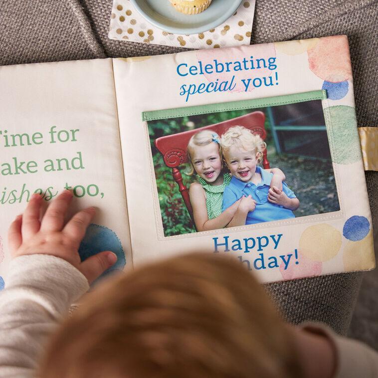 Hallmark Demdaco Happy Birthday Little One Soft Photo Book