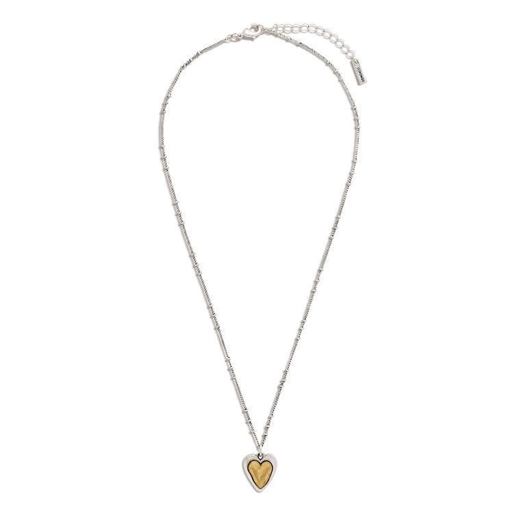 hallmark Demdaco Heart Charm Guardian Angel Necklace 18"