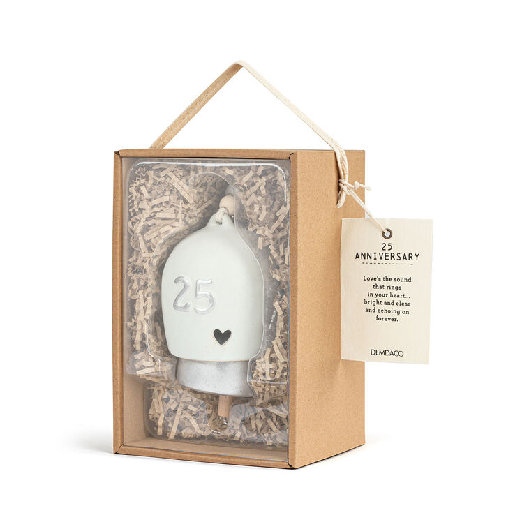 Hallmark Demdaco Inspired 25th Anniversary Hanging Bell