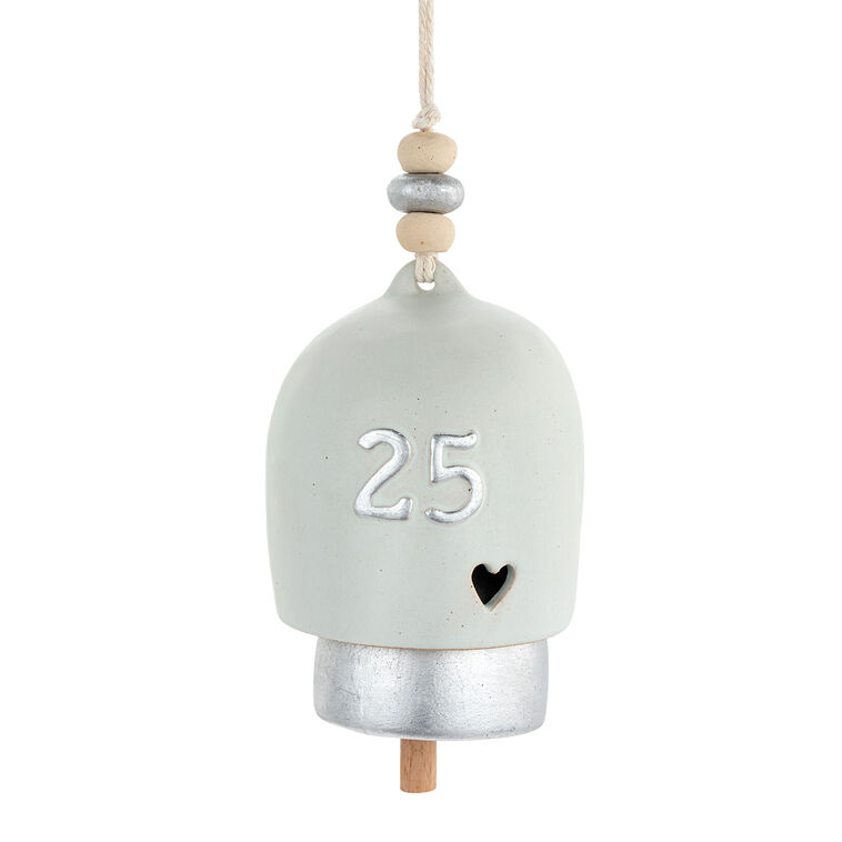 hallmark Demdaco Inspired 25th Anniversary Hanging Bell
