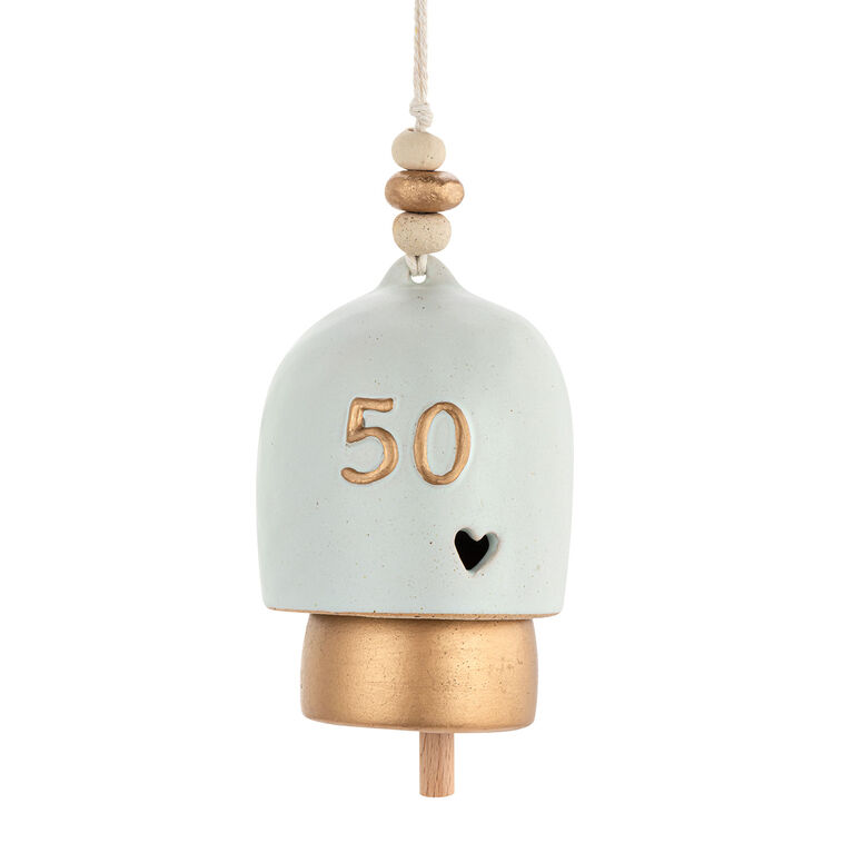 hallmark Demdaco Inspired 50th Anniversary Hanging Bell