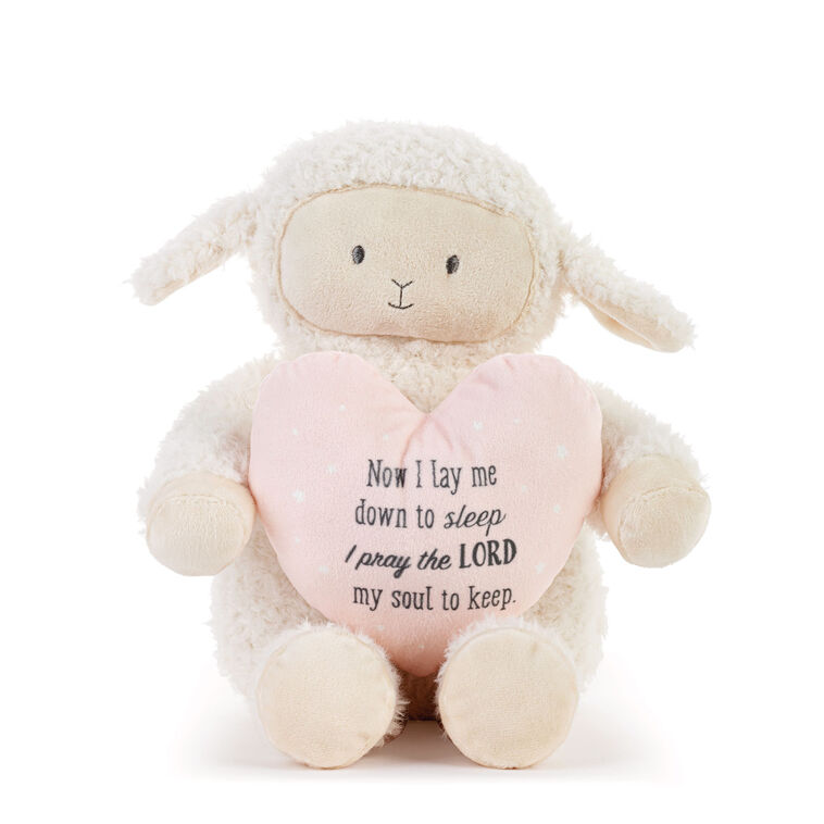 hallmark Demdaco Jesus Loves Me Musical Lullaby Lamb Stuffed Animal 18"