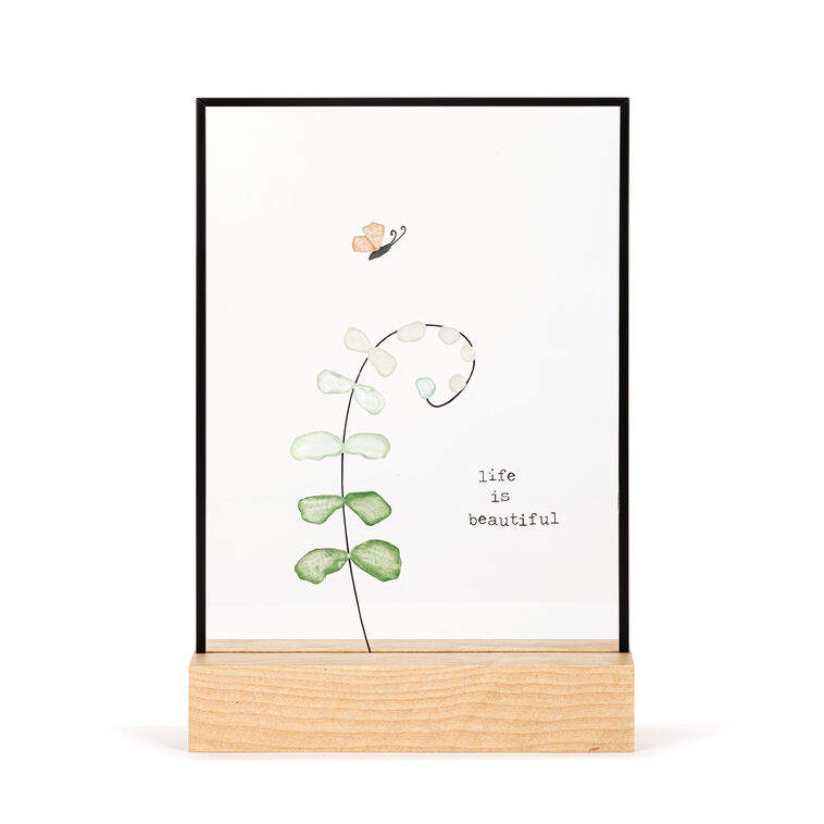 hallmark Demdaco Life Is Beautiful Large Suncatcher on Stand