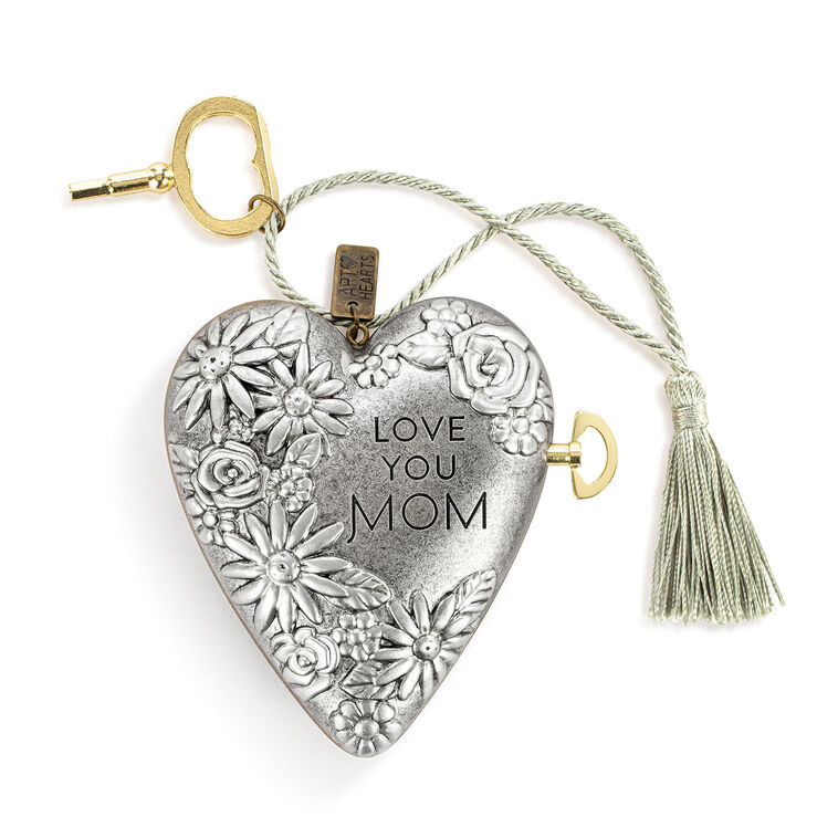 hallmark Demdaco Love You Mom Musical Art Heart 3.5"