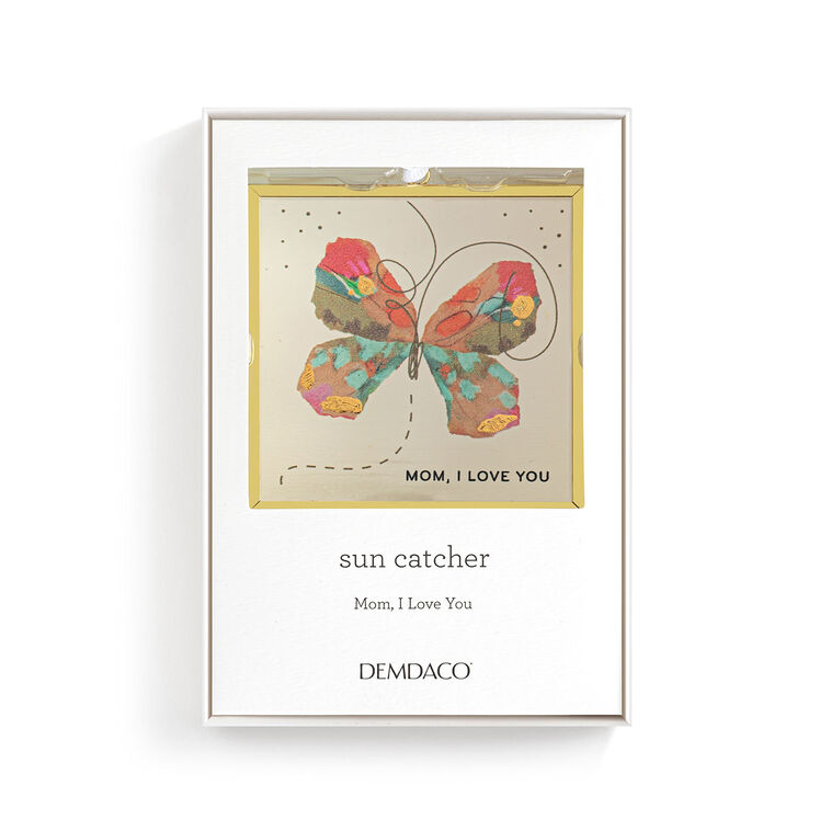 Hallmark Demdaco Mom I Love You Multicolor Butterfly Suncatcher