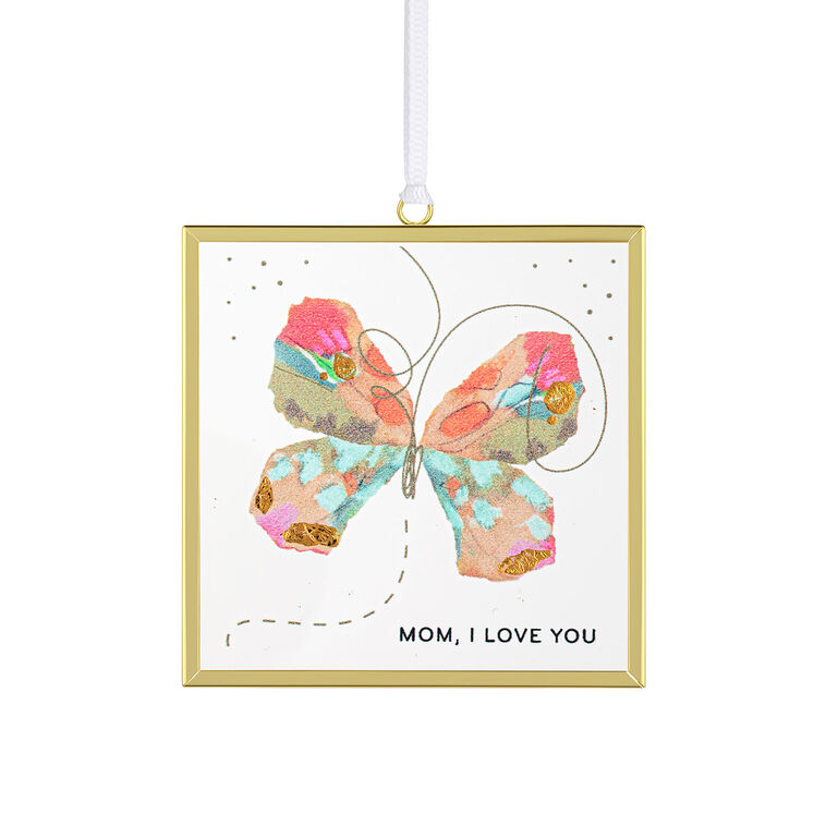 hallmark Demdaco Mom I Love You Multicolor Butterfly Suncatcher