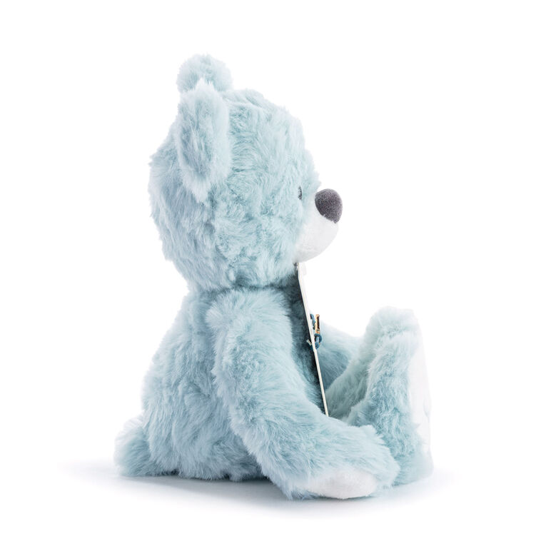 Hallmark Demdaco Moon And Back Blue Plush Bear With Moon Bracelet